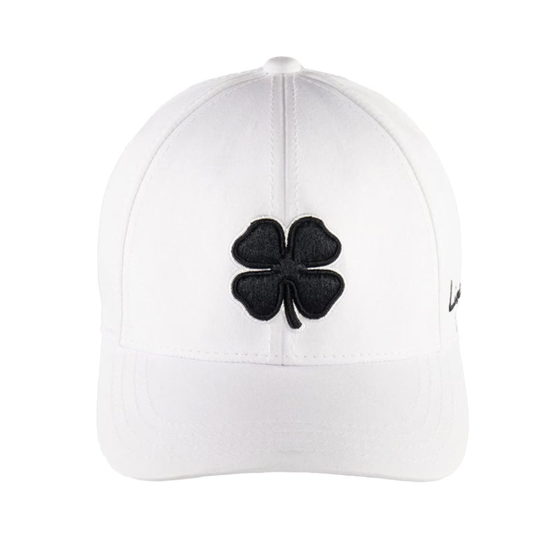 Black Clover Premium Clover 1 Flex Cap, White/Black, S/M - Image 1